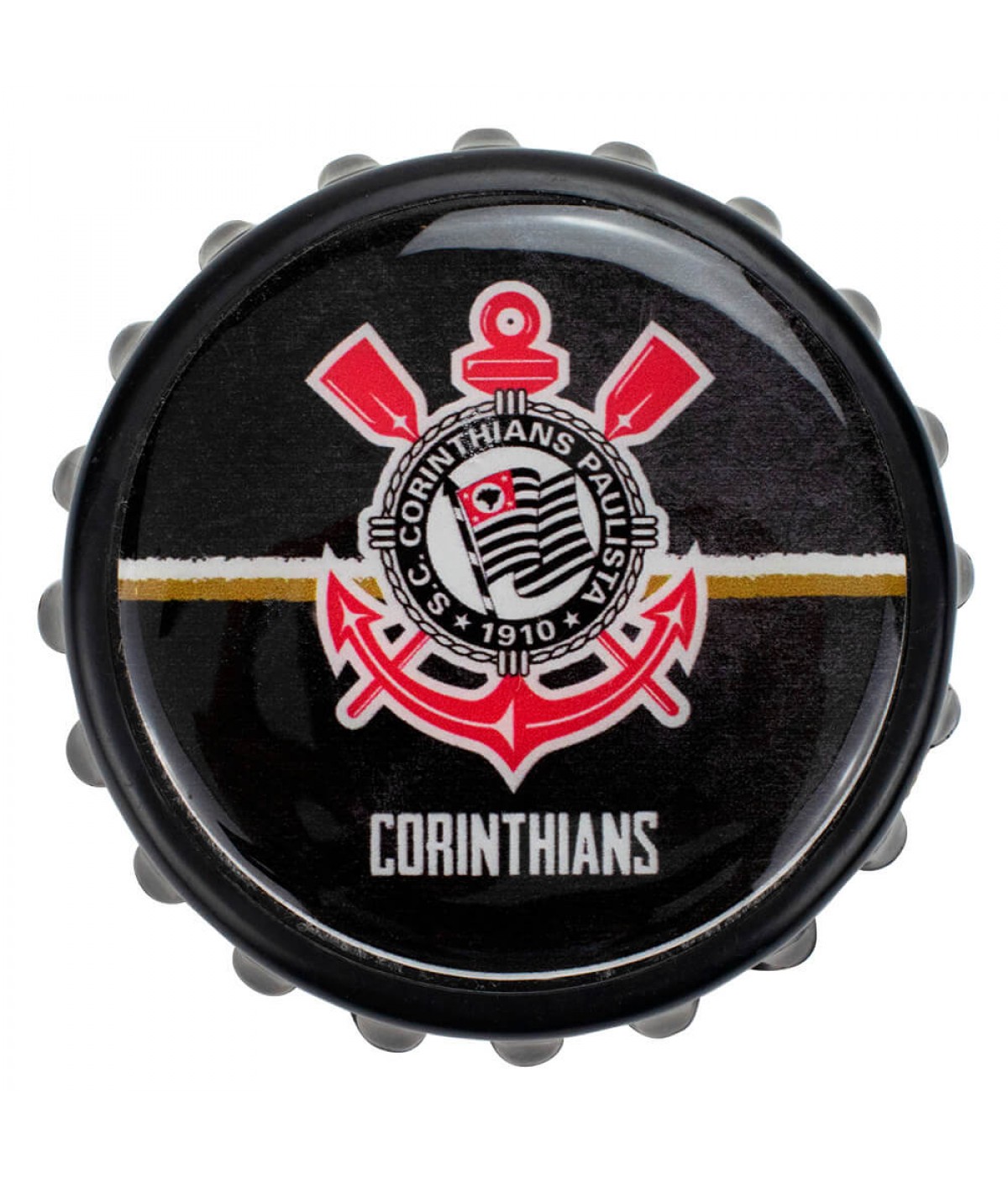 Abridor De Garrafas Tampa 8x8cm - Corinthians