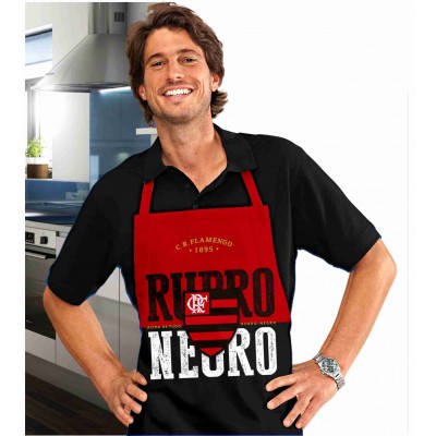 AVENTAL FLAMENGO - RUBRO NEGRO