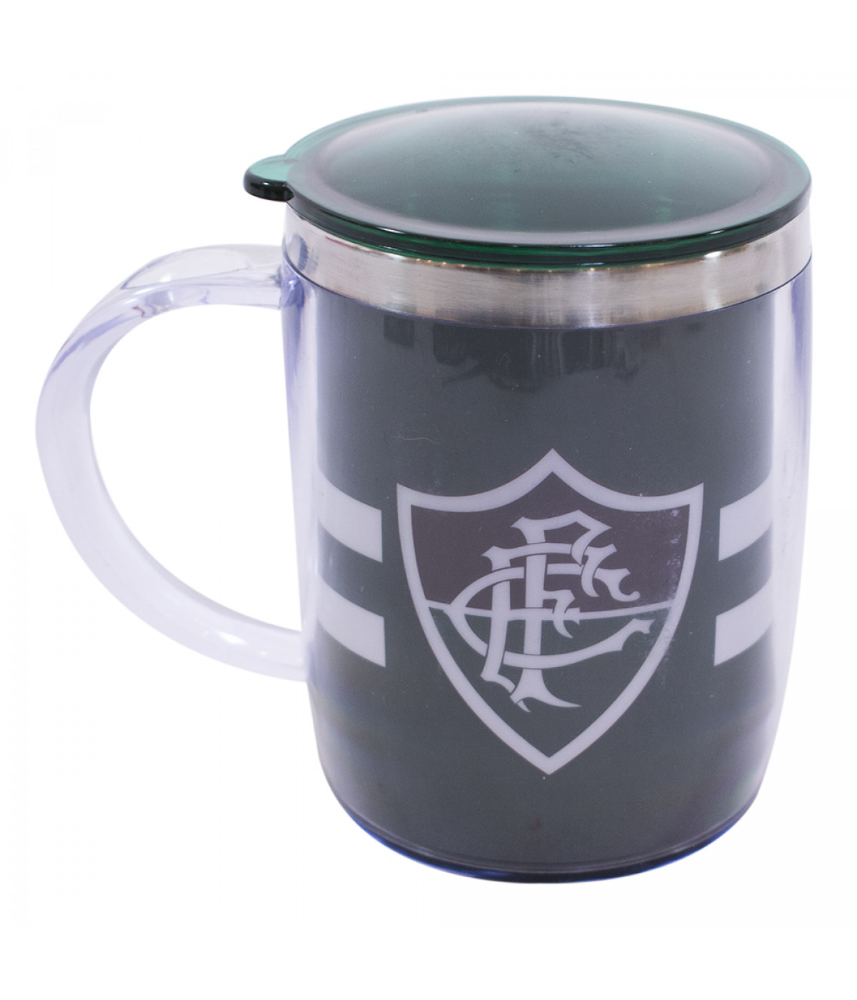 Caneca Térmica Fluminense Com Tampa 450ml