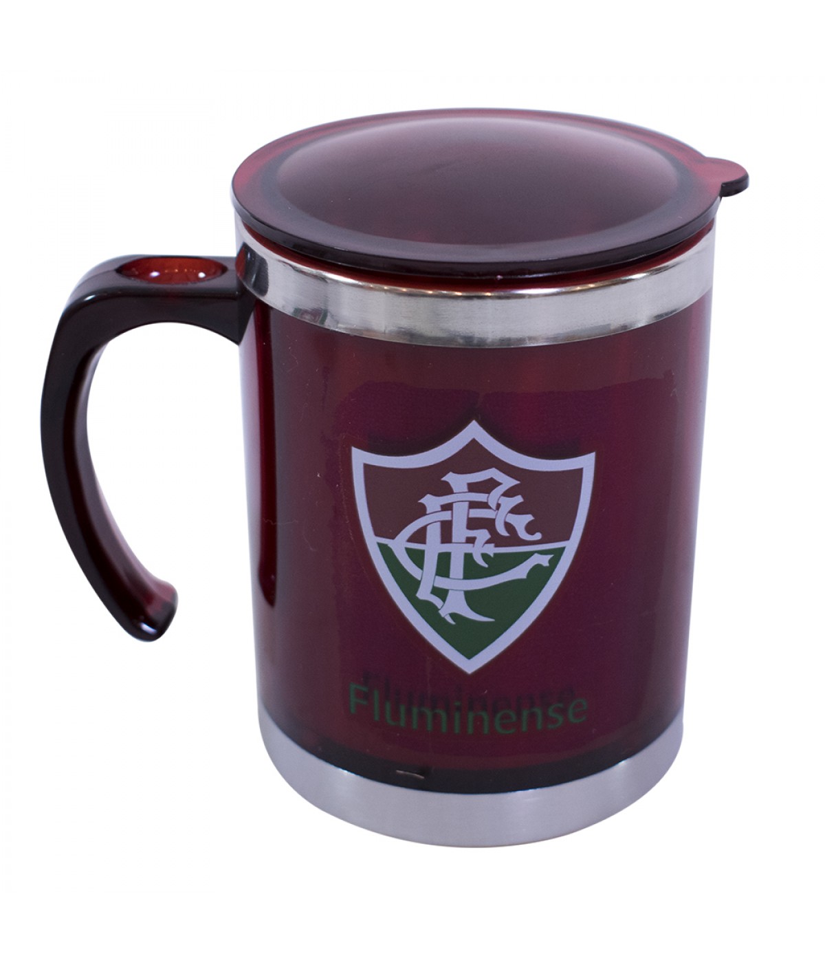 Caneca Térmica Com Tampa 450ml - Fluminense