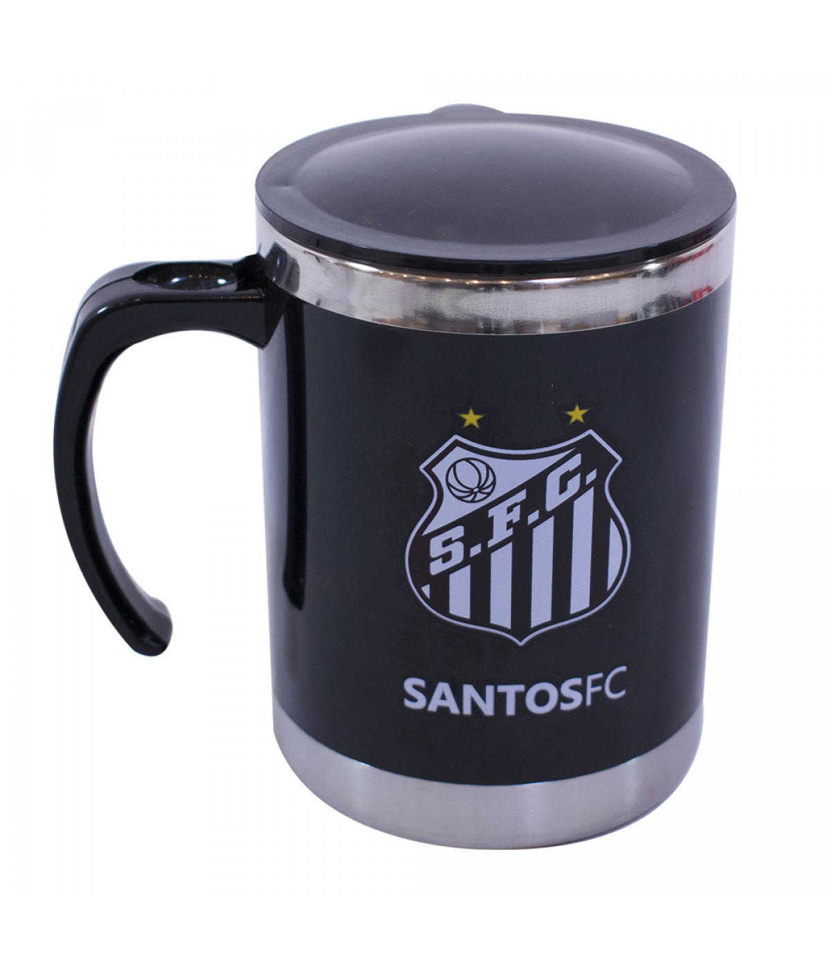 Caneca Térmica Com Tampa 450ml - Santos