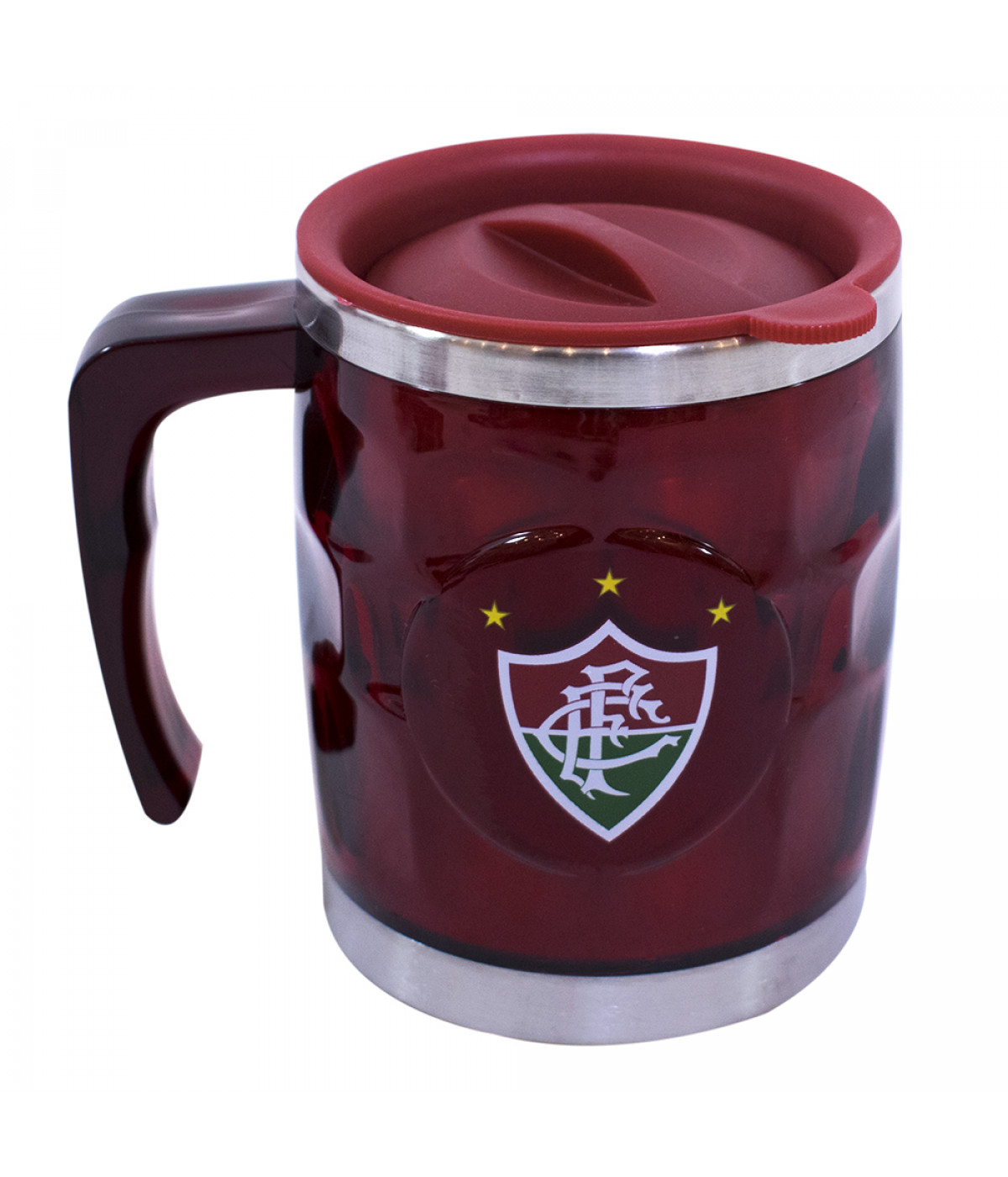 Caneca Térmica Com Tampa 450ml - Fluminense