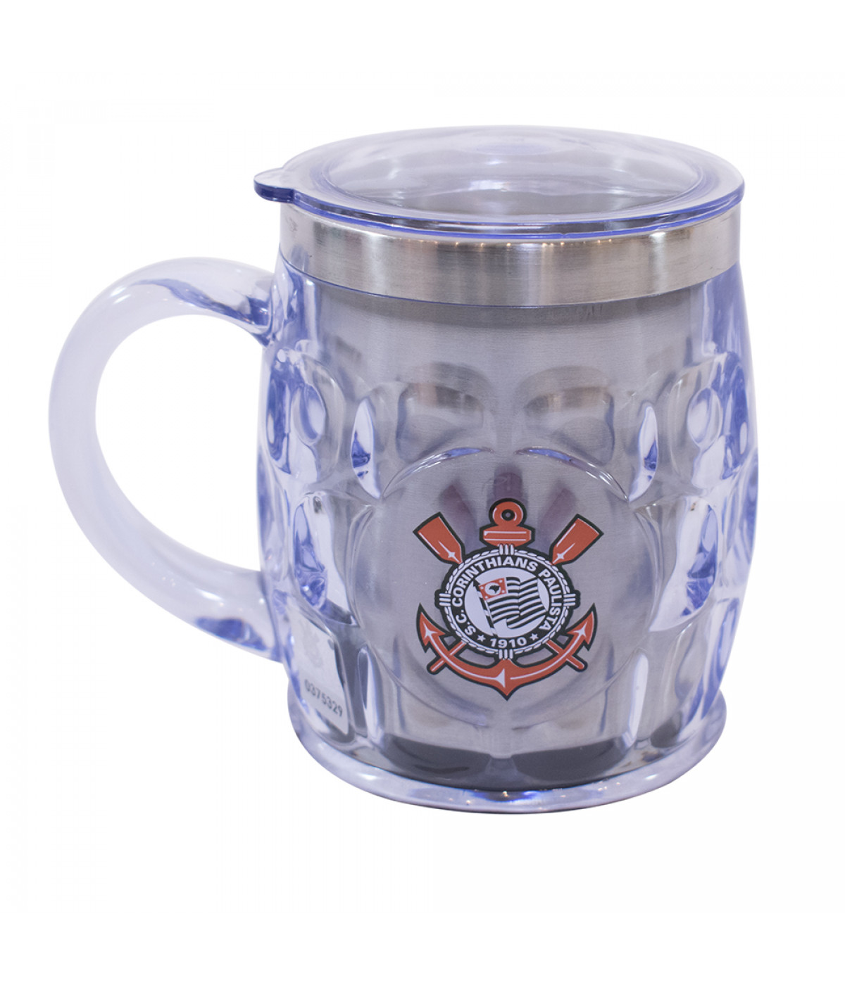 Caneca Térmica Com Tampa 500ml - Corinthians