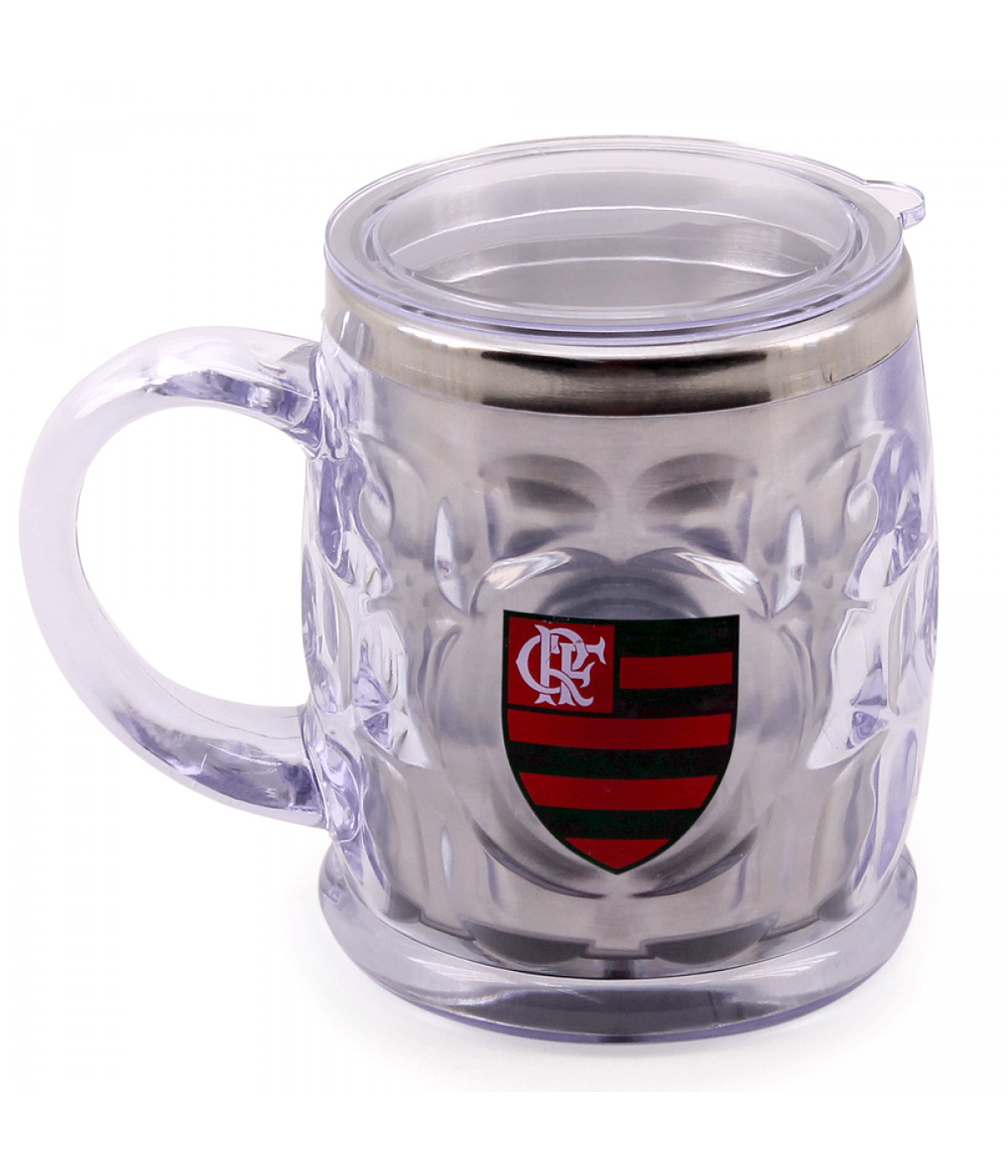 Caneca Térmica Com Tampa 500ml - Flamengo