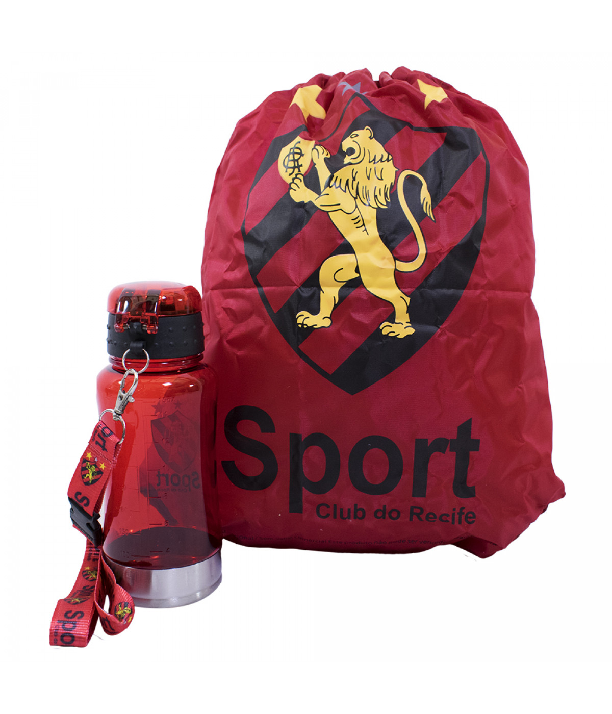Garrafa 500ml Com Mochila Tipo Saco - Sport Club