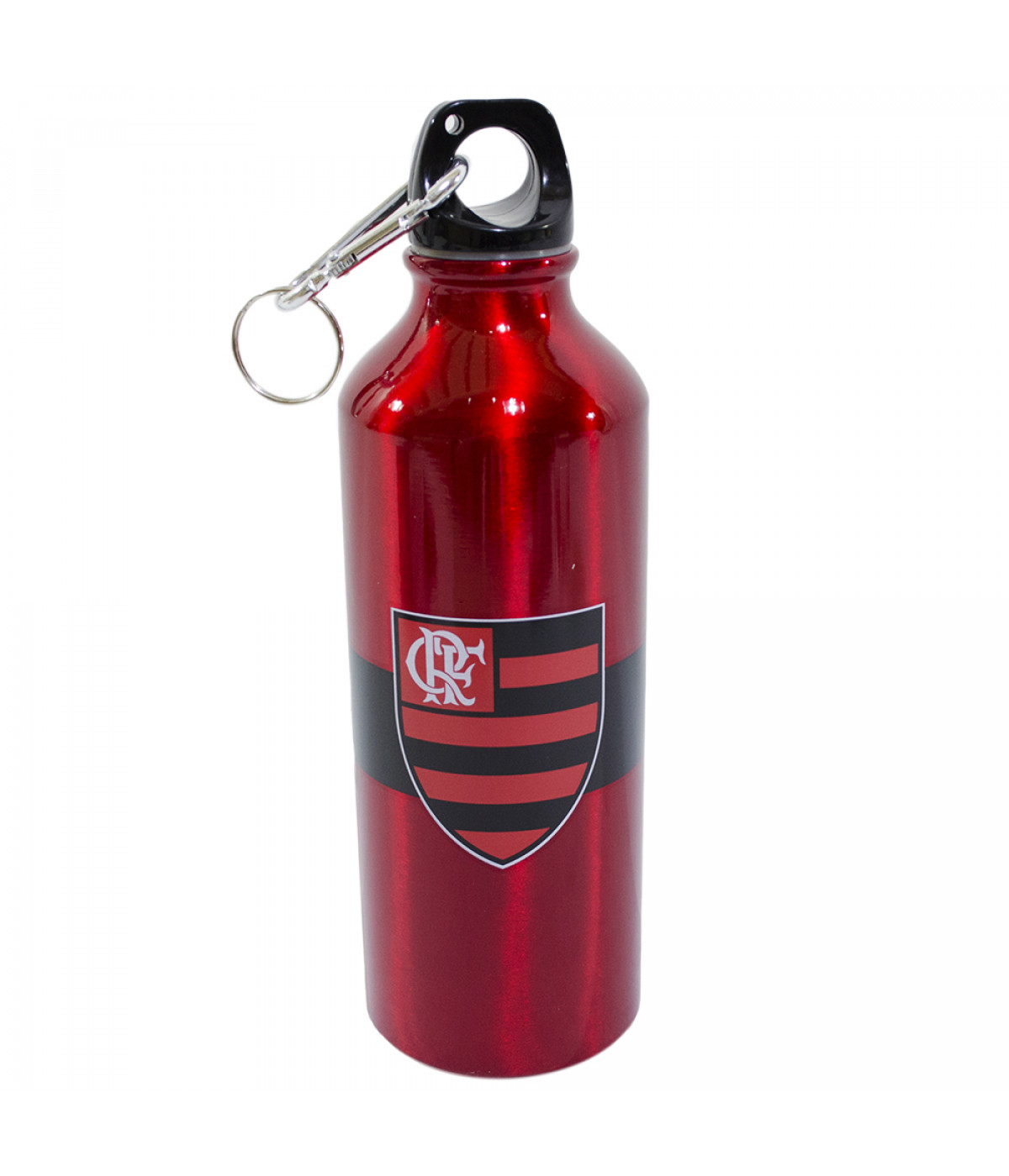 Garrafa De Alumínio Com Prendedor 500ml - Flamengo