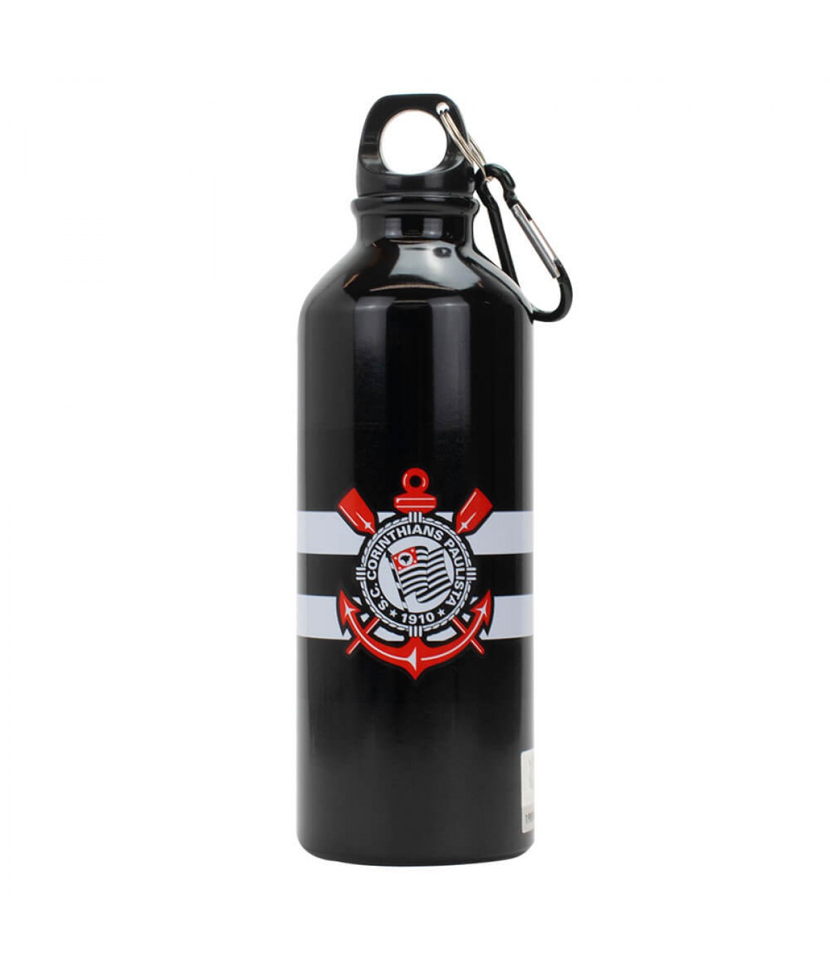 Garrafa Alumínio Com Prendedor 500ml - Corinthians