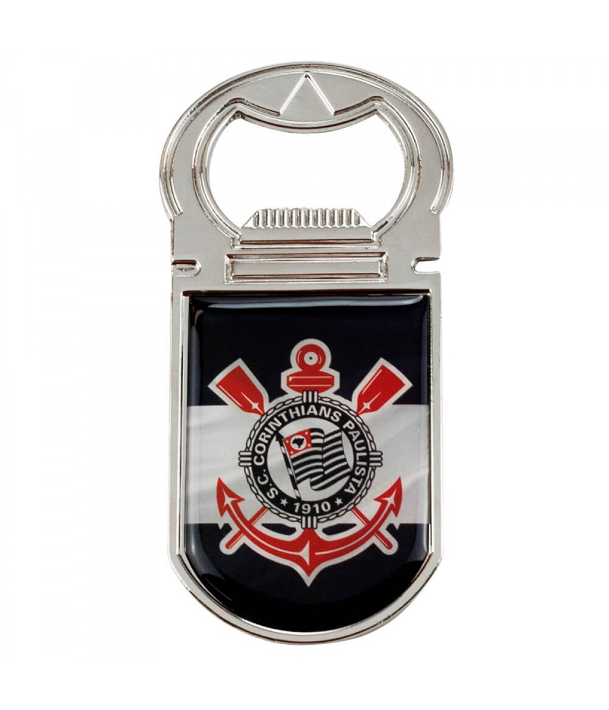 Abridor Garrafas Ímã 9x4,5cm - Corinthians