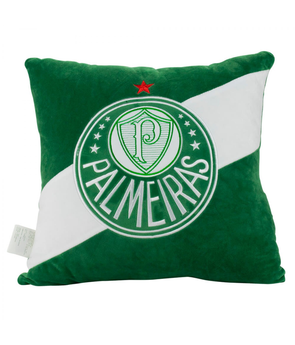Almofada Quadrada Escudo Time 36x36cm - Palmeira